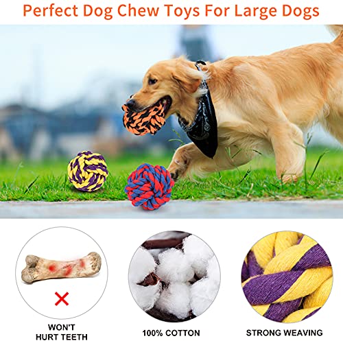 G.C 6 Pack Juguetes perros Grandes Resistentes, Juguet de Cuerda para Perros Indestructible, Cepillo de Dientes para Cachorros de Perro Pequeños Medianos, Interactivo Mascotas Masticar Juego