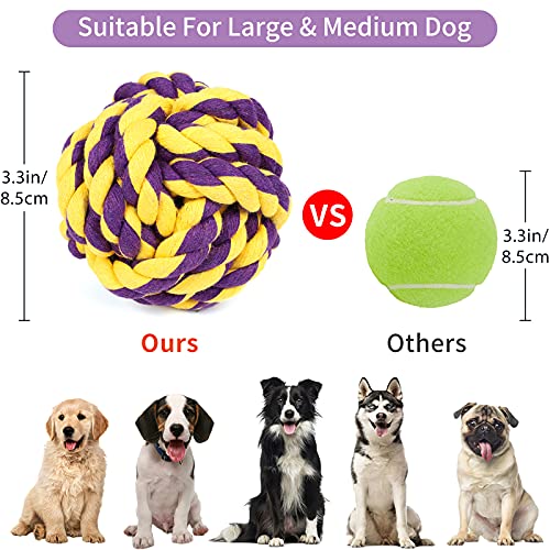G.C 6 Pack Juguetes perros Grandes Resistentes, Juguet de Cuerda para Perros Indestructible, Cepillo de Dientes para Cachorros de Perro Pequeños Medianos, Interactivo Mascotas Masticar Juego