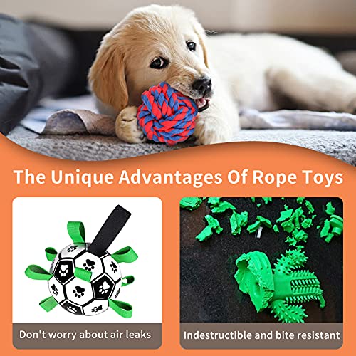 G.C 6 Pack Juguetes perros Grandes Resistentes, Juguet de Cuerda para Perros Indestructible, Cepillo de Dientes para Cachorros de Perro Pequeños Medianos, Interactivo Mascotas Masticar Juego