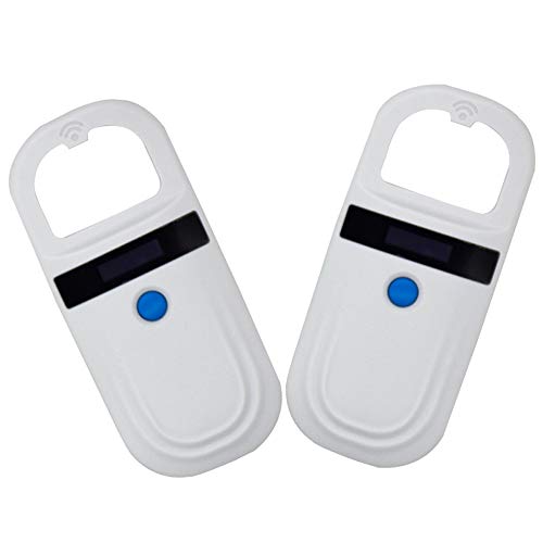 Geevorks Lector para Mascotas,134,2 KHz Escáner de Microchip para Mascota,Lector de Microchip para Escáner de Mascotas Admite la Lectura de Etiquetas ID64, FDX-B (ISO11784 / 85), etc.