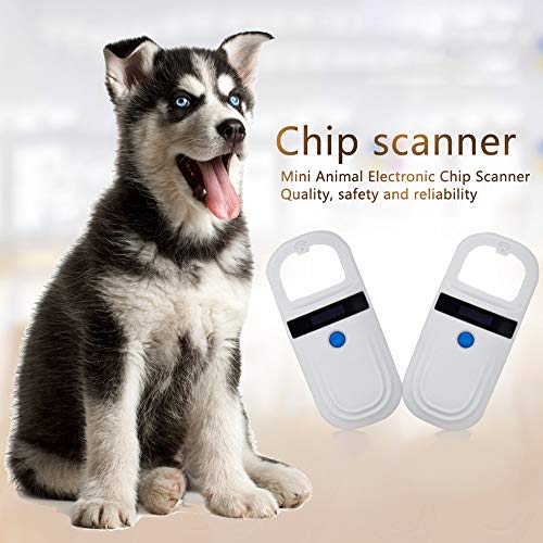 Geevorks Lector para Mascotas,134,2 KHz Escáner de Microchip para Mascota,Lector de Microchip para Escáner de Mascotas Admite la Lectura de Etiquetas ID64, FDX-B (ISO11784 / 85), etc.