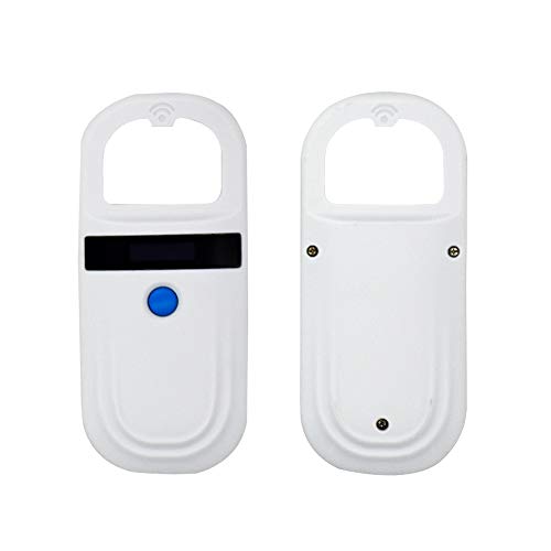 Geevorks Lector para Mascotas,134,2 KHz Escáner de Microchip para Mascota,Lector de Microchip para Escáner de Mascotas Admite la Lectura de Etiquetas ID64, FDX-B (ISO11784 / 85), etc.