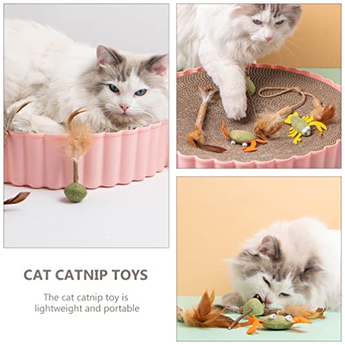 Generic 8 piezas de juguete para masticar para gatos, juguete natural para el mar, para cepillarse los dientes molar, herramientas de plata para gatos, regalo de canción, para interior, estilo mixto