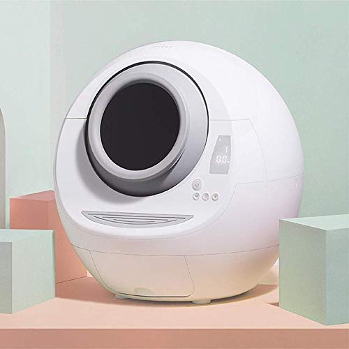 gengxinxin Caja De Arena para Gatos Autolimpiante Inodoro Automático para Gatos Completamente Cerrado Eliminación Automática De Olores Antisalpicaduras Resina PP De Bajo Arenero Gato Arenero Gatos