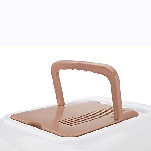 gengxinxin Fácil De Limpiar Arenero para Gatos Basura para Inodoro para Gatos/Lata Contenedor Portátil Desmontable (Color: Rosa Tamaño: 51.5 × 40 × 38.5cm)-51.5 × 40 × 38.5cm_Rosado