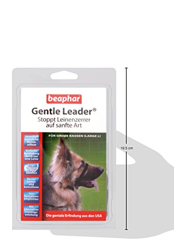 Gentle Leader - Correa de Entrenamiento para Llevar y controlar Mejor a los Perros. Color: Negro.