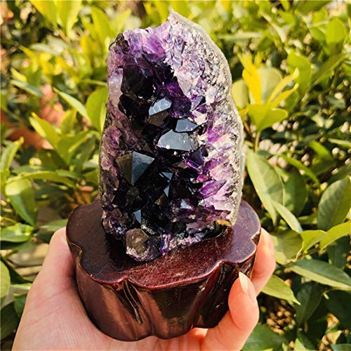 GHJGHJ Adornos Decoración Natural de la Cueva de la Cueva del Uruguay Natural Uruguay de la púrpura Natural (Size : 300 400g)