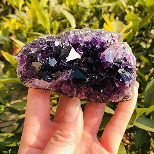 GHJGHJ Adornos Decoración Natural de la Cueva de la Cueva del Uruguay Natural Uruguay de la púrpura Natural (Size : 300 400g)