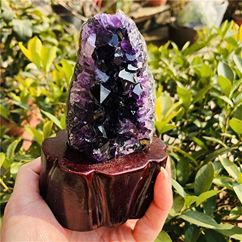 GHJGHJ Adornos Decoración Natural de la Cueva de la Cueva del Uruguay Natural Uruguay de la púrpura Natural (Size : 300 400g)