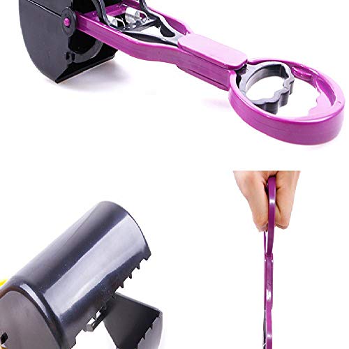 GHKK 1 Uds Perro Gato Animal desecho Pooper Scooper Mango Largo mandíbula Caca Pala Mierda Limpiador al Aire Libre Recoger Productos para Mascotas Accesorios