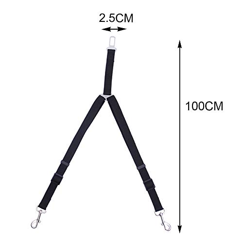 GHKK Nuevo cinturón de Seguridad Ajustable para Perros y Mascotas, cinturón de restricción, instalación rápida, Uso de cinturón de Viaje, Productos de Seguridad para Mascotas # 10