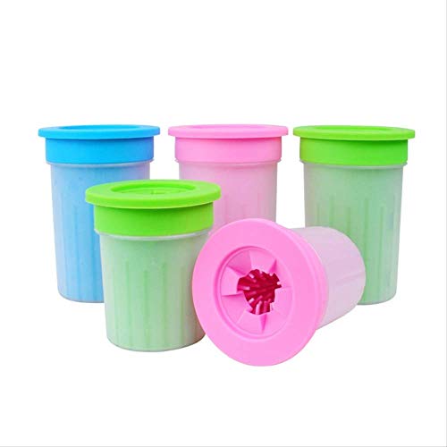 GJNVBDZSF Taza Peines de Silicona Suave Lavado de pies portátil para Mascotas al Aire Libre Taza Paw Clean Brush Lavado de Gatos Gatos Limpieza de pies Cubo ML