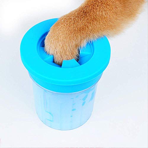 GJNVBDZSF Taza Peines de Silicona Suave Lavado de pies portátil para Mascotas al Aire Libre Taza Paw Clean Brush Lavado de Gatos Gatos Limpieza de pies Cubo ML