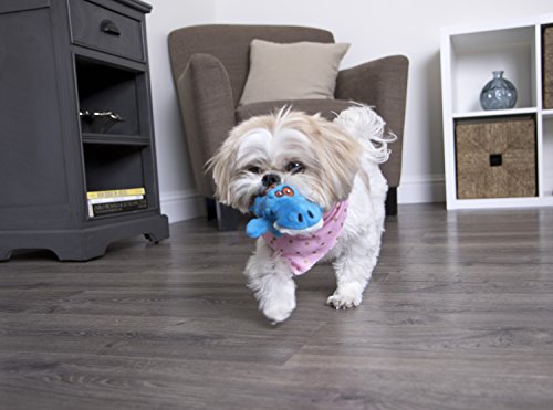 GoDog - Juguete de Peluche para Perro, Color Azul, 0,04 kg