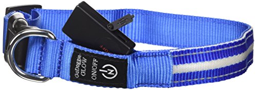 GoDoggie-GLOW - Collar con luz LED reflectante para perros – Recargable-USB – Seguridad y visibilidad mejorada - 7 Colores & 5 Tallas – LED luminoso- Diversión y seguridad – Garantía de por vida