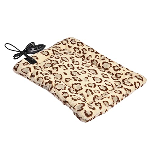 gormyel Almohadilla Térmica Mascotas - Manta Electrica para Perros Gatos -Alfombrilla Térmica para Mascotas - Almohadilla Eléctrica Ajustable con Temperatura para Gatos Y Perros