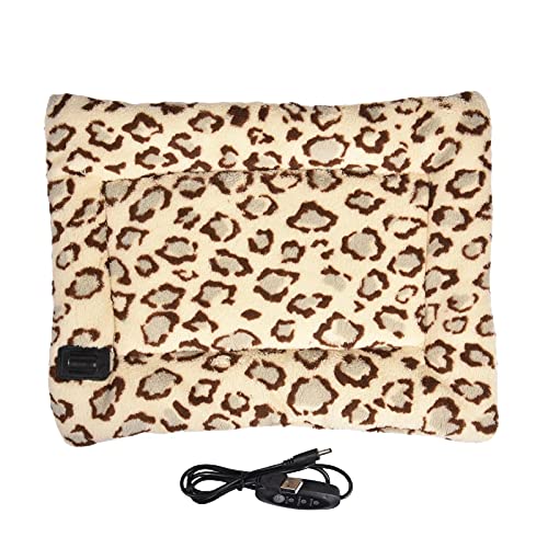 gormyel Almohadilla Térmica Mascotas - Manta Electrica para Perros Gatos -Alfombrilla Térmica para Mascotas - Almohadilla Eléctrica Ajustable con Temperatura para Gatos Y Perros