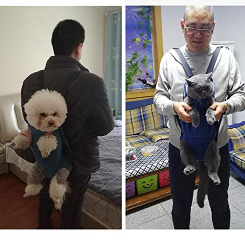 gormyel Mochila transportadora para Mascotas - Mochila transportadora Delantera Ajustable para Mascotas, Mochila para Perros para Viajar Senderismo Acampar para Perros pequeños medianos Gatos