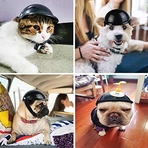 Gorra Perros Casco Moto Perro Sombrero Fresco Gato Casco Ajustable para Mascotas Cachorros Coche Cascos Sombrero Perros Lindos Sombrerería Mascotas Graciosos Decoraciones para Fiestas De Perros
