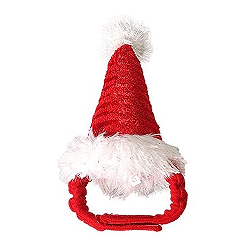 Gorro navideño para Gato, Gorro navideño para Mascotas, Gorro navideño para Gato, Gorro navideño para Gato, Disfraz de Conejillo de Indias, Pelo para Mascotas, Gorro de Papá Noel para Mascotas