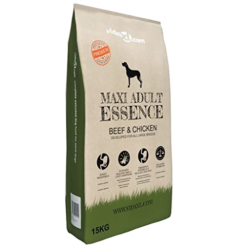 GOTOTOP 15kg Alimento Seco para Perros Adultos Pollo Y Ternera Rico en Prebióticos Fácilmente Digerible Nutrientes Equilibrados