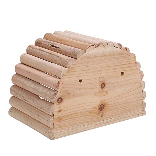 GOTOTOP Casa de Madera para hámster, casa de Madera en Forma de Arco para Mascotas, Refugio de Bricolaje, hogar para hámster, Chinchilla, Ardilla, Animales pequeños