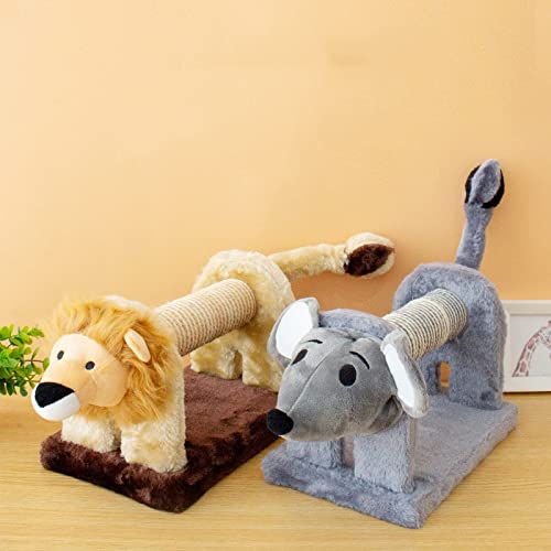 GOUDAN-QIU Árbol de Actividad de Gato de león, Torre de árbol de Gato con una Cola Vocal, Marco de Escalada de Gato Muebles de Arcilla de Muebles for Gatitos rasguños Post House Cat Play Tower Centro