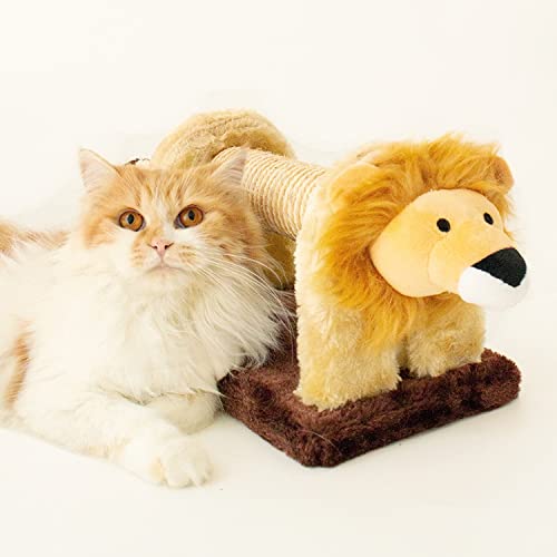 GOUDAN-QIU Árbol de Actividad de Gato de león, Torre de árbol de Gato con una Cola Vocal, Marco de Escalada de Gato Muebles de Arcilla de Muebles for Gatitos rasguños Post House Cat Play Tower Centro