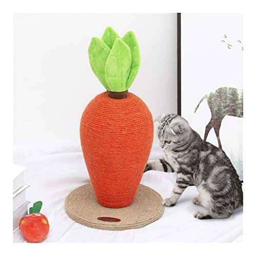 GOUDAN-QIU Gatito de la zanahoria rasguñando la torre de árbol de gato pequeño, marco de escalada de gatos, gatitos Casa de escalador for gatos de interior, gato rasguño poste for jugar y relajar el c
