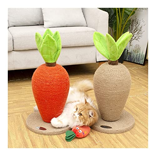 GOUDAN-QIU Gatito de la zanahoria rasguñando la torre de árbol de gato pequeño, marco de escalada de gatos, gatitos Casa de escalador for gatos de interior, gato rasguño poste for jugar y relajar el c