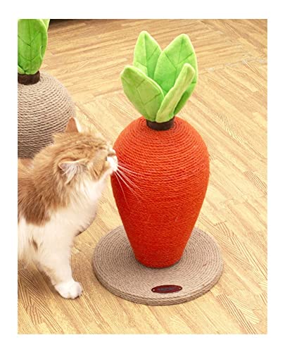GOUDAN-QIU Gatito de la zanahoria rasguñando la torre de árbol de gato pequeño, marco de escalada de gatos, gatitos Casa de escalador for gatos de interior, gato rasguño poste for jugar y relajar el c