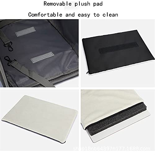 GOUDAN-QIU Portador de Mascotas, Mochila for Perros con Ruedas, Gatos, Cachorros Bolsa de Viaje con Ruedas, rastrero de Perros Características de Seguridad y cojín Soporte for Viajes, Senderismo, Uso