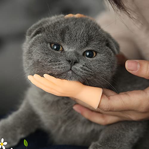 gqdlzgnyLL Little Hand Pet Cat Supplies Juguetes de Marionetas de Dedo para Gatos y Perros para Juegos de Mascotas Dale a tu Gato y Perro rasguños y masajes en la Espalda
