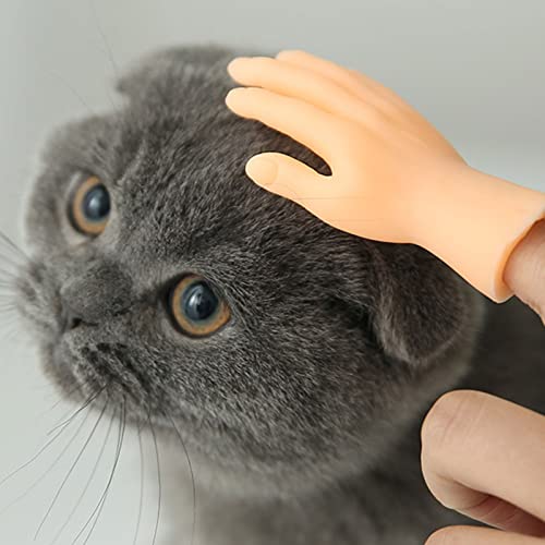 gqdlzgnyLL Little Hand Pet Cat Supplies Juguetes de Marionetas de Dedo para Gatos y Perros para Juegos de Mascotas Dale a tu Gato y Perro rasguños y masajes en la Espalda