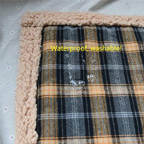 Grantien Manta Autocalentada para Perros Perros Innovadores Eco-Friendly Warming Mat Newcat Manta Más Pequeño Gato Y Perros Cordero Terciopelo Impermeable 55 * 43Cm