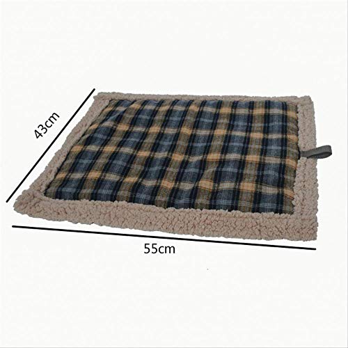 Grantien Manta Autocalentada para Perros Perros Innovadores Eco-Friendly Warming Mat Newcat Manta Más Pequeño Gato Y Perros Cordero Terciopelo Impermeable 55 * 43Cm