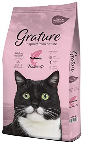 Grature Cat Hairball Salmón (12Kg) Pienso Natural para Gatos Adultos