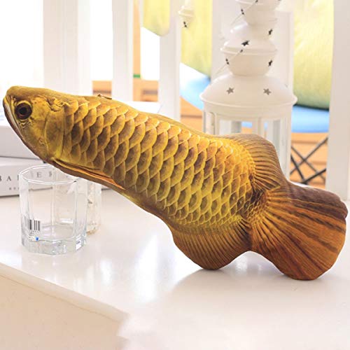Greatangle-UK Mascota Gato Juego Forma de pez Masticar Mordedura Juguete Grandes Regalos Juguete Interactivo para rasguños