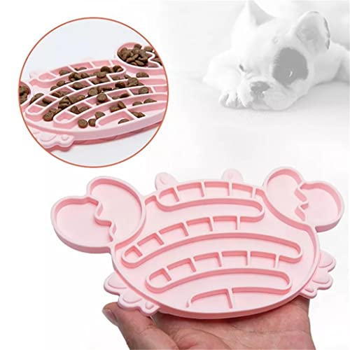 GRETD Alfombrilla para lamer para Perros con Taza de protección Solar, Dispositivo de distracción para Lavar, Comida Lenta para Mascotas, alimentador de alimentación, alimentadores, Suministro