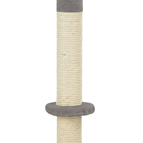 Gris Poste rascador para Gatos de sisal 40x40x80 cm grisProductos para Mascotas Productos para Mascotas Productos para Gatos Mobiliario para Gatos