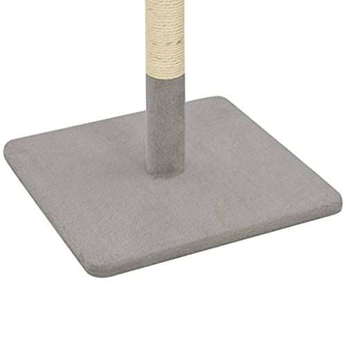 Gris Poste rascador para Gatos de sisal 40x40x80 cm grisProductos para Mascotas Productos para Mascotas Productos para Gatos Mobiliario para Gatos