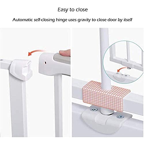 GTYT Valla telescópica para Puerta de Seguridad para niños, barandilla para bebés para escaleras Perforación sin barandales, Valla para Mascotas (Color: High76CM, Tamaño: 75-84cm) (Colo