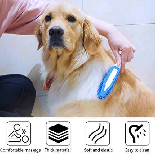 Guador 3 Piezas Cepillo Especial para Mascotas Cepillo de baño Cepillo de Silicona para el Pelo de Mascotas Cepillo para Perros Cepillo para Gatos Cepillo para Mascotas
