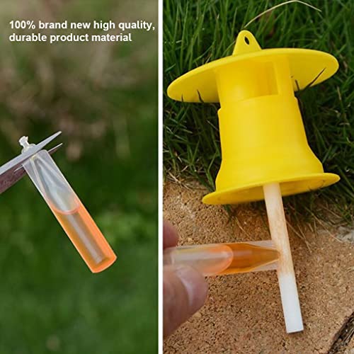 Guangcailun Trampa de plástico Reutilizable Drosophila, Adecuado para jardín de Tierras agrícolas, Amarillo