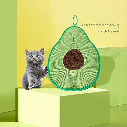 guangruiorrty Montado en la pared/piso gato rasguño Mat gatito buen comportamiento suministros no tóxico Junta Sisal hecho a mano Gatito Scratch Mat