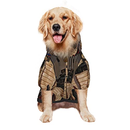 Guitarra Bass Music Instrumentos musicales Impresión Ropa para perros Ropa para mascotas Ropa de disfraces Sudaderas de invierno Paño mediano y grande Sudadera