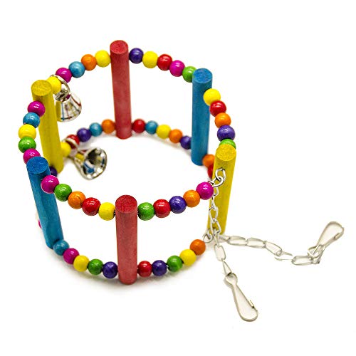 Gwotfy Bird Parrot Toys, 2 Paquetes Bird Swing Toy, Swing Hammock Bird Cage Juguetes para Loros pequeños periquitos Cockatiels
