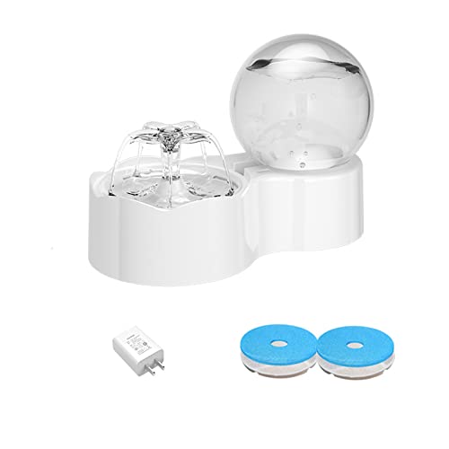GXNINEF Dispensador De Agua para Gatos, Dispensador Automático De Agua para Mascotas De 2,5 L/77 Oz con Bomba Inteligente, Dispensador De Agua para Perros Y Gatos Y 2 Cambios De Filtro