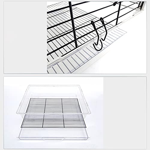 GYQYYGZ Birdcage Jaula Loro Grande acrílico acrílico Caja de Aves Jaula de pájaro decoración de la Jaula Hamaca Tienda Nido Cubierta Neta (Color : PE18-2)