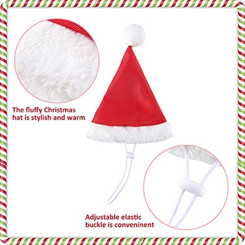 HACRAHO Traje de Navidad para mascotas, 2 piezas de traje de Papá Noel para perro con gorra de invierno para perros y mascotas, L